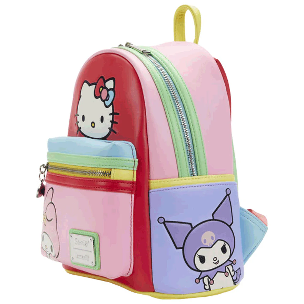 Loungefly x Sanrio Hello Kitty & Friends Colour Block Mini Backpack - Image 2