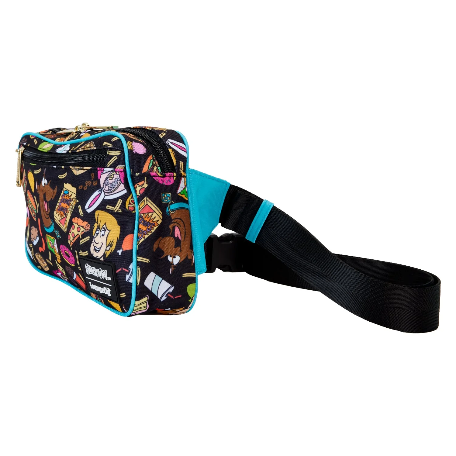 Loungefly x Scooby Doo Munchies AOP Nylon Waist Bag - Image 2