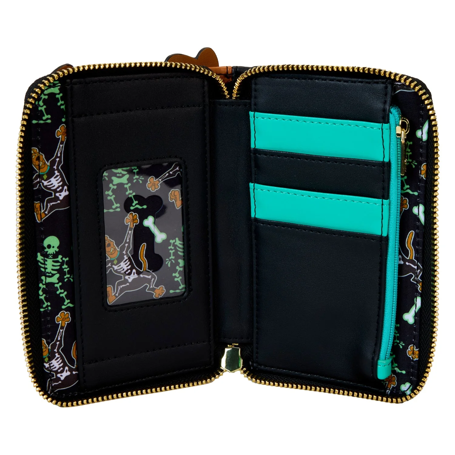 Loungefly x Scooby Doo Skeleton Scooby Cosplay Zip around Wallet - Image 5