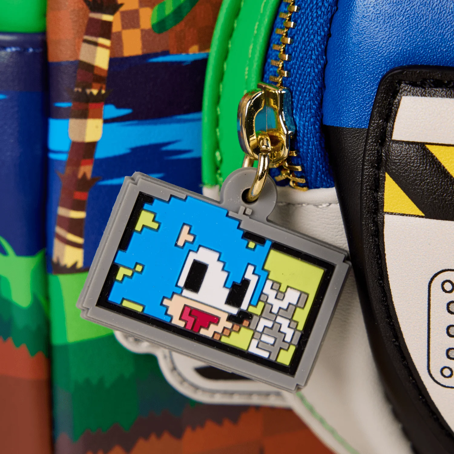 Loungefly x Sonic the Hedgehog Green Hill Zone Light Up Mini Backpack - Image 3