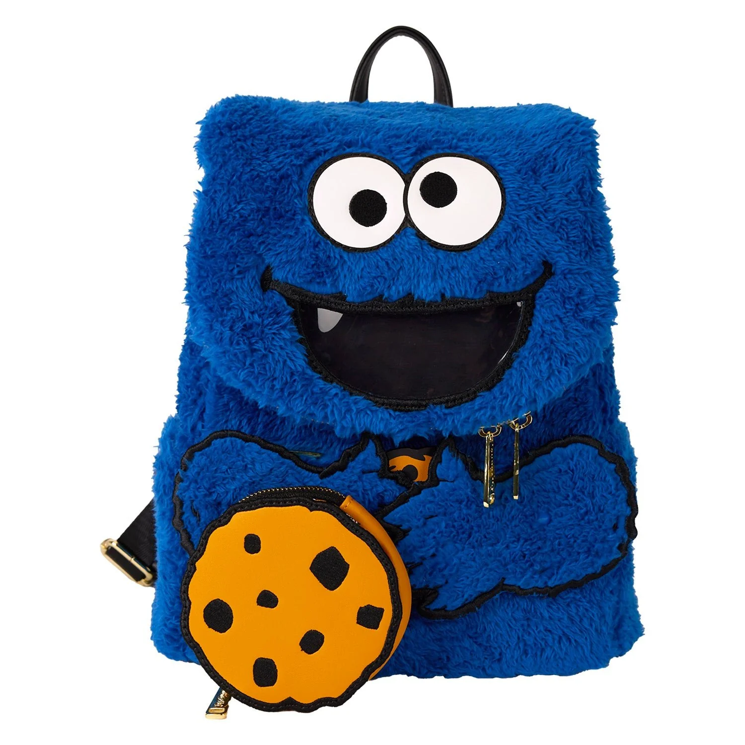 Loungefly x Sesame Street Cookie Monster Plush Mini Backpack - Image 4