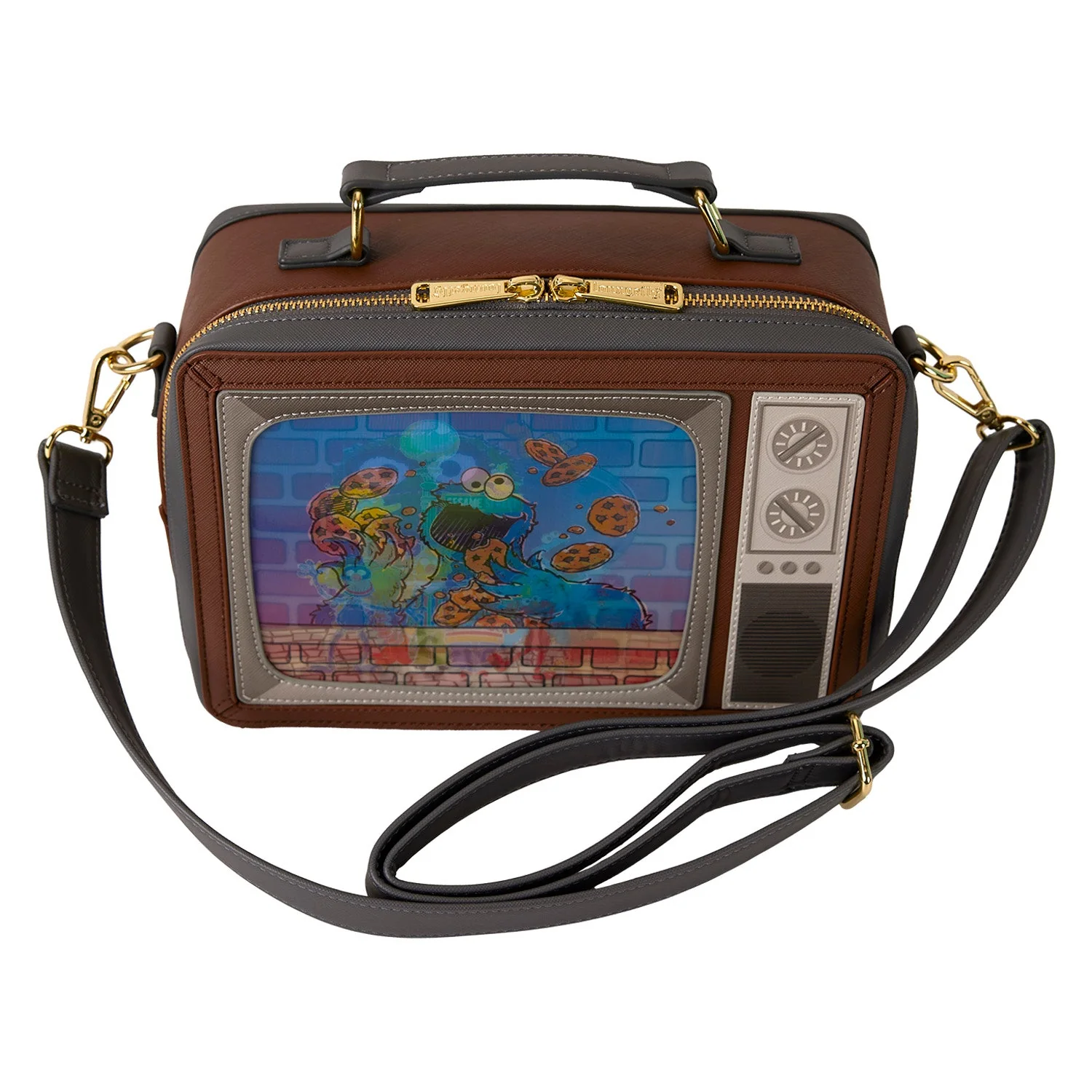 Loungefly x Sesame Street Lenticular Retro TV Crossbody Bag - Image 6