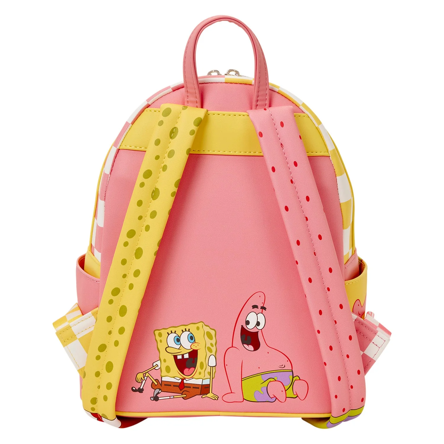 Loungefly x Spongebob Squarepants & Patrick Star Checkered Mini Backpack - Image 4