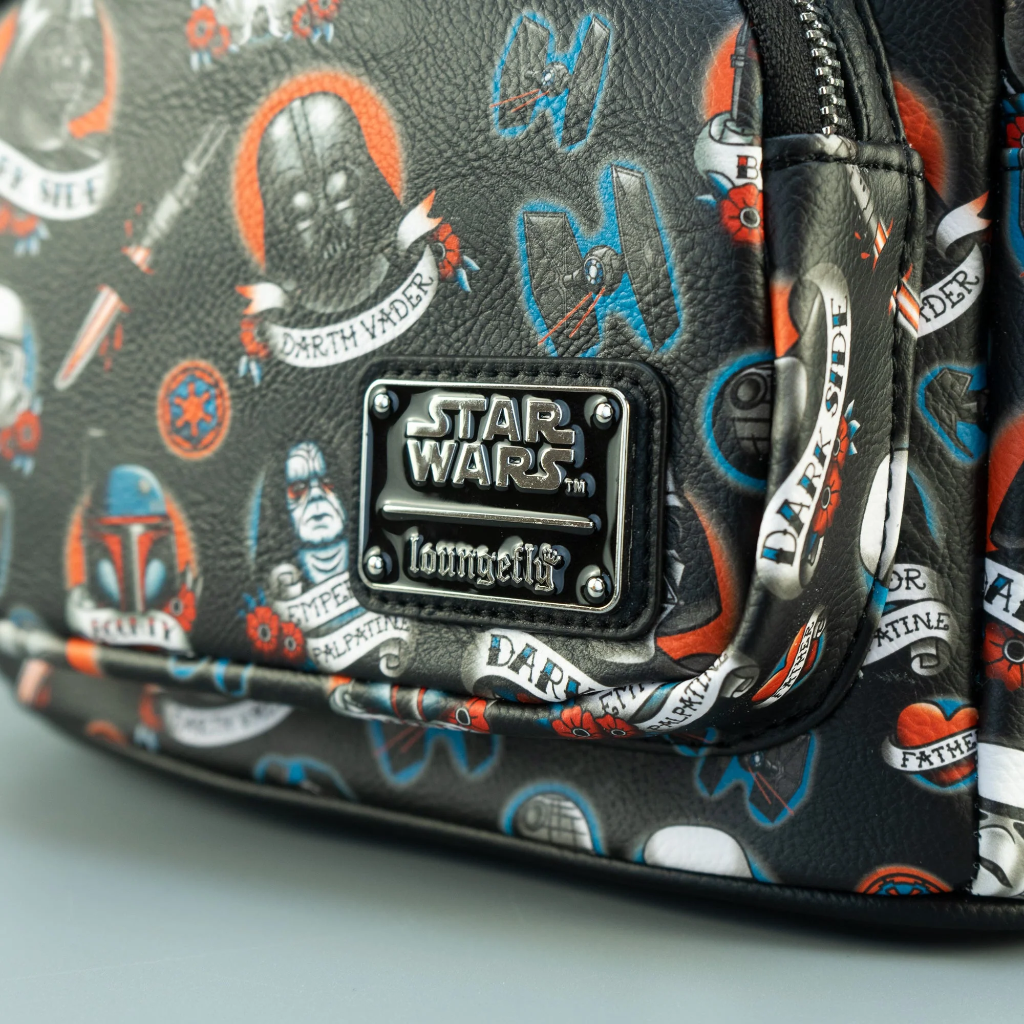 Loungefly x Star Wars Dark Side Tattoo Mini Backpack - Image 2