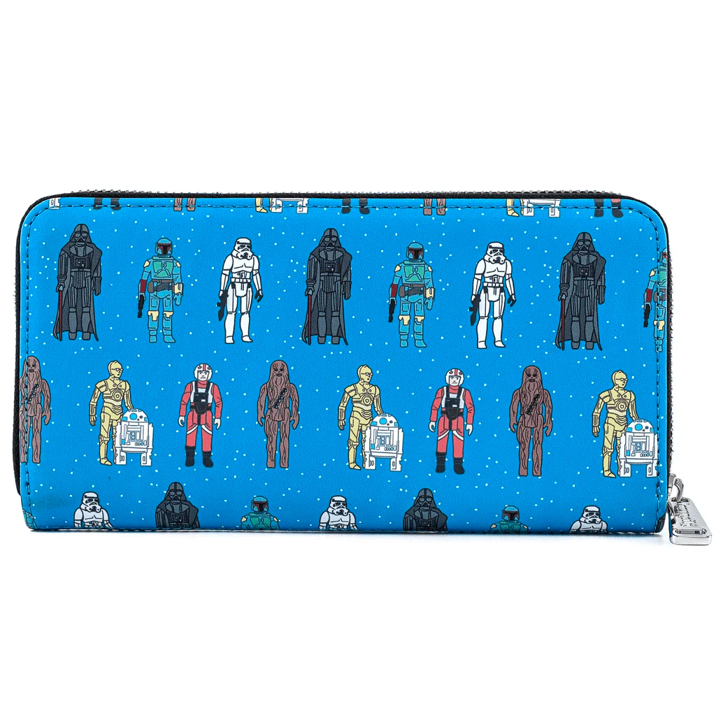 Loungefly x Star Wars Action Figures Line Up Zip Around Purse - Image 2