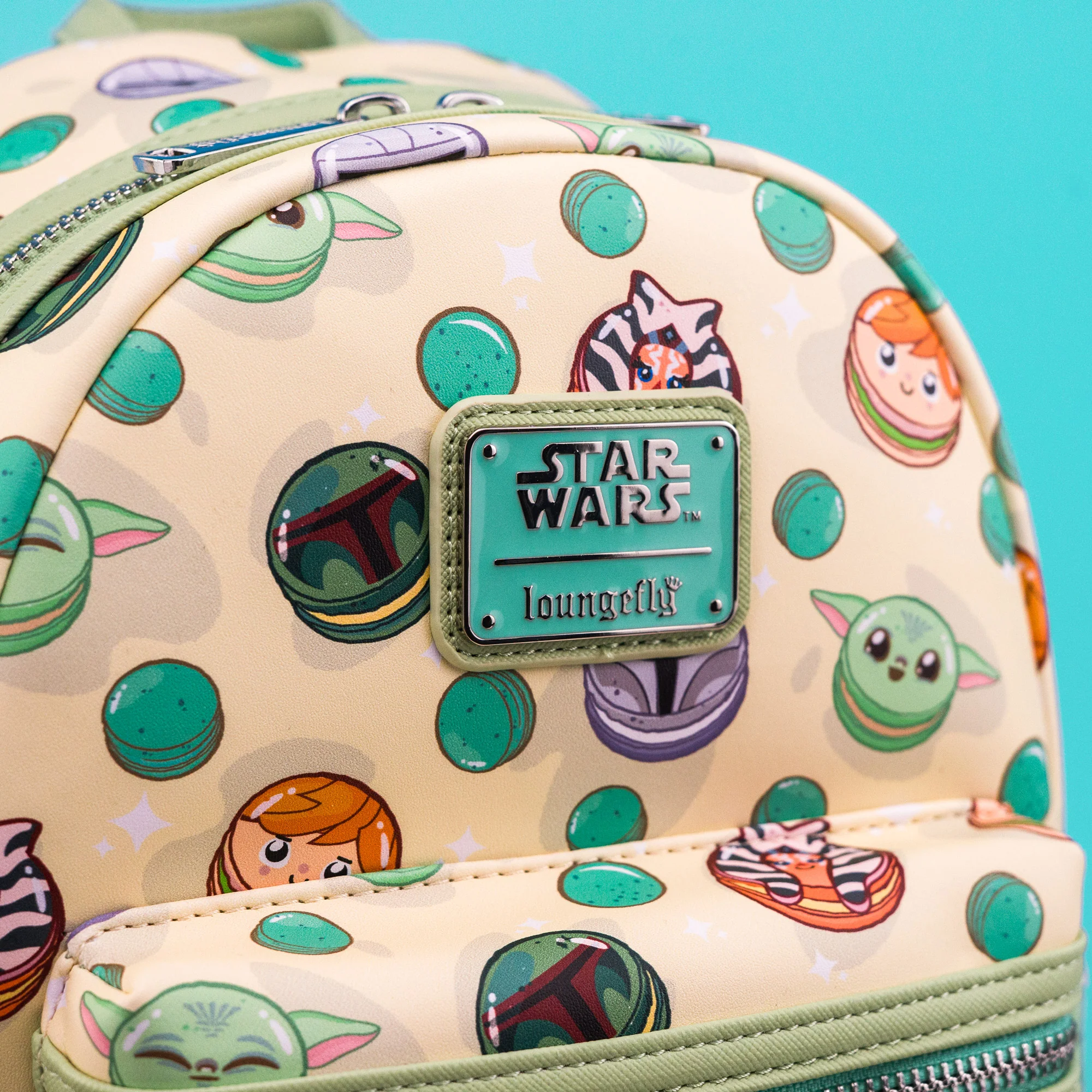 Loungefly x Star Wars Character Macarons Print Mini Backpack - Image 2