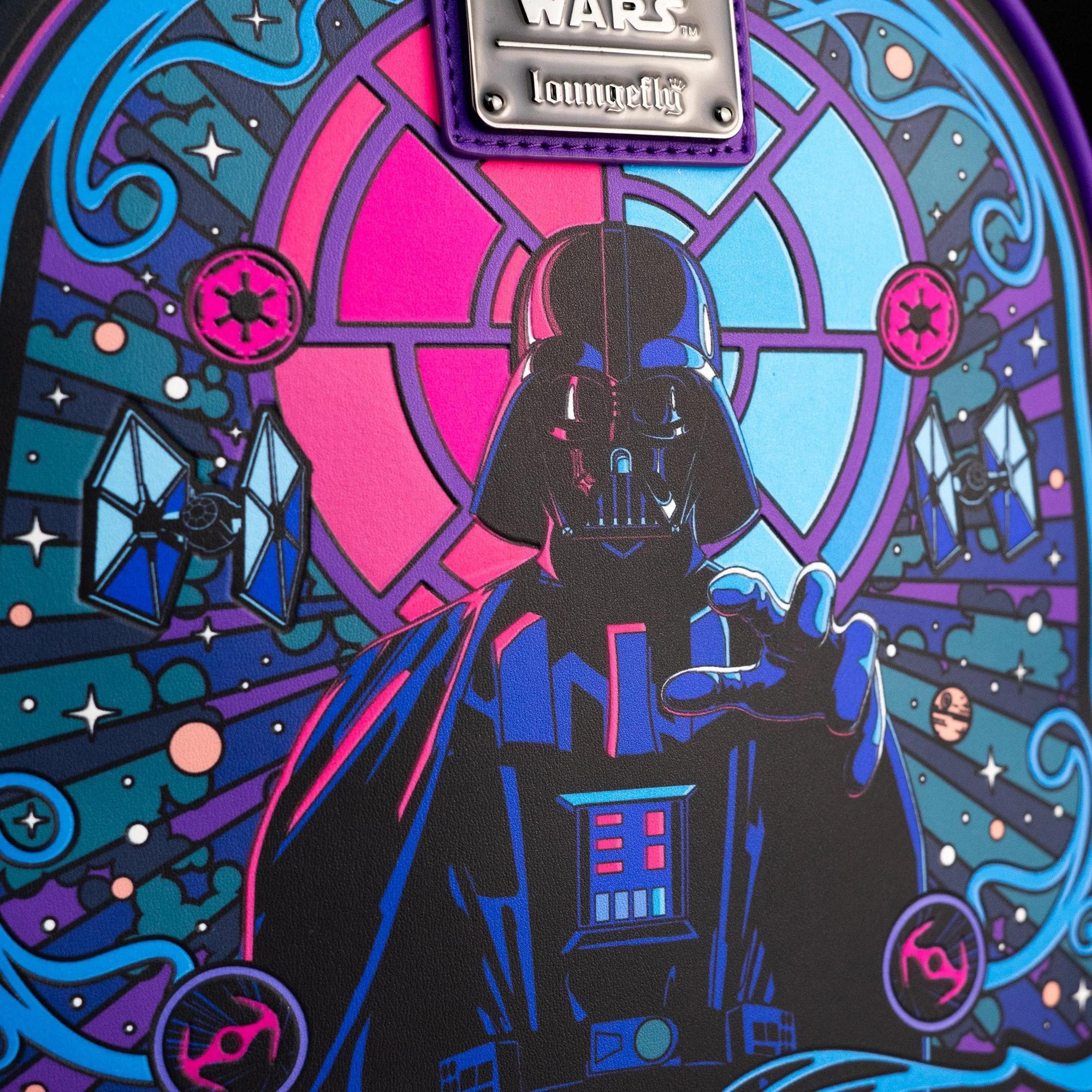 Loungefly x Star Wars Darth Vader Psychedelic Retrowave Portrait Mini Backpack - Image 5