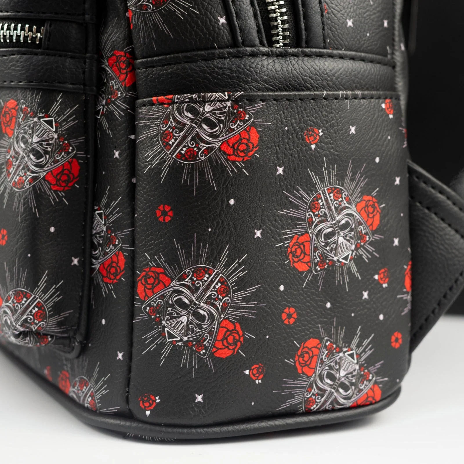 Loungefly x Star Wars Darth Vader Sugar Skull Rose Print Mini Backpack - Image 3