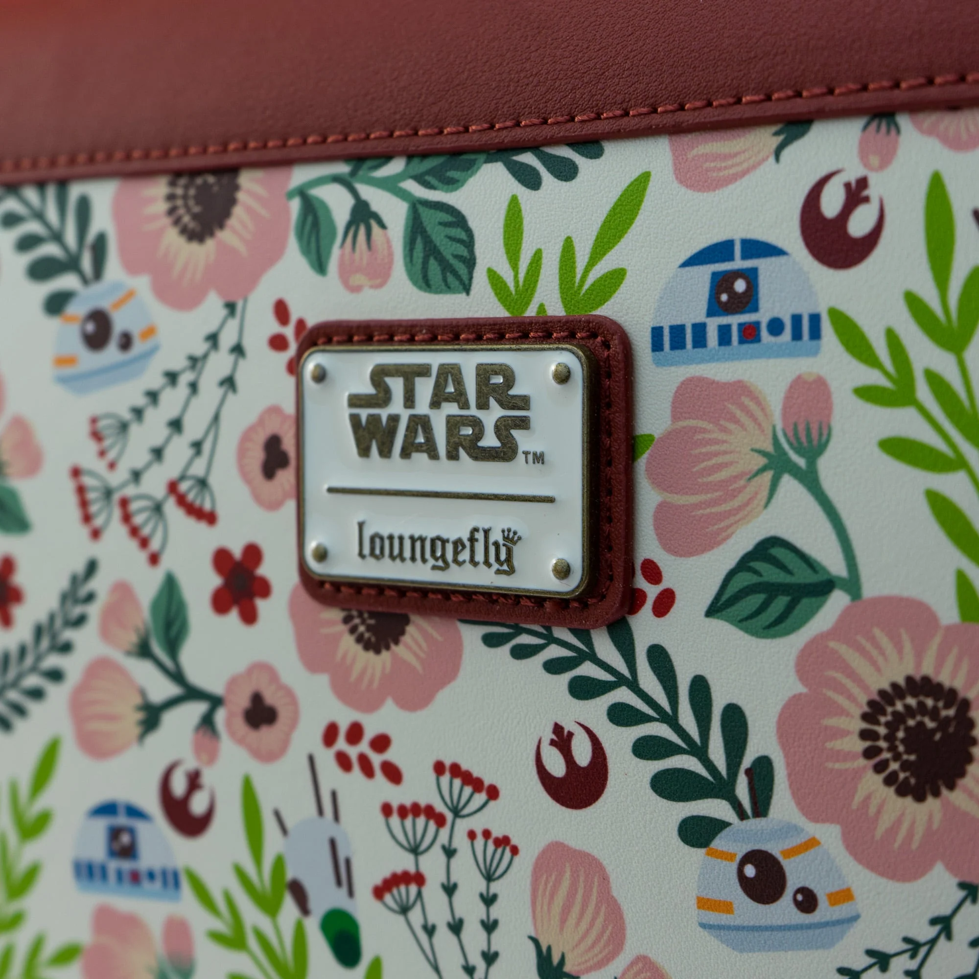 Loungefly x Star Wars Rebel Droids Floral Print Crossbody Bag - Image 3