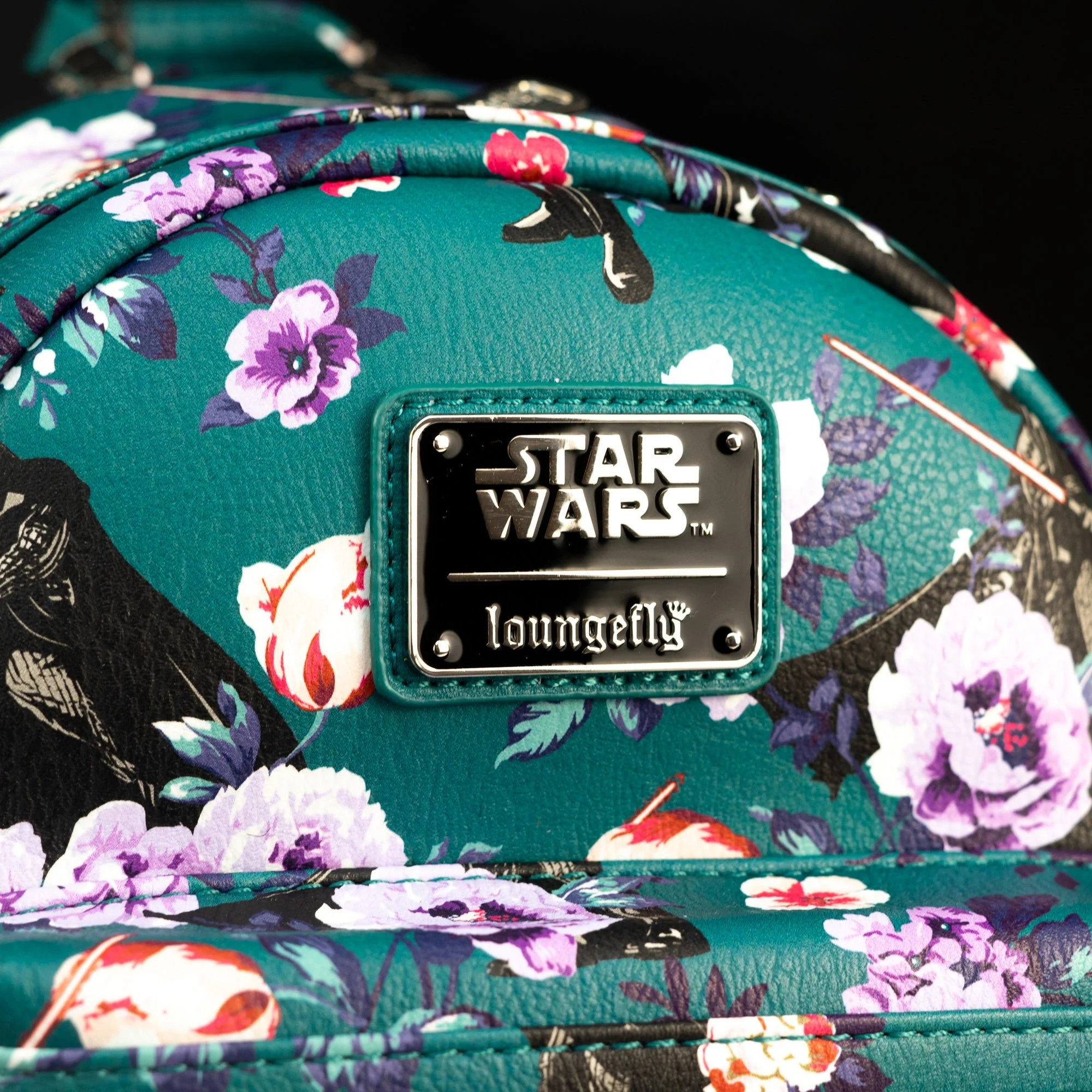 Loungefly x Star Wars Floral Darth Vader AOP Mini Backpack - Image 2