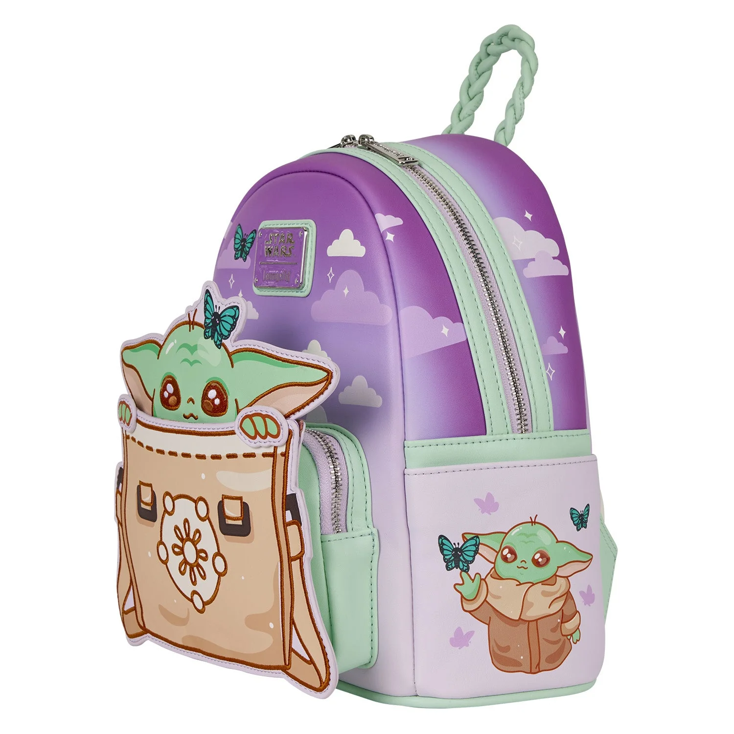 Loungefly x Star Wars Grogu Peek-a-Boo Mini Backpack - Image 3