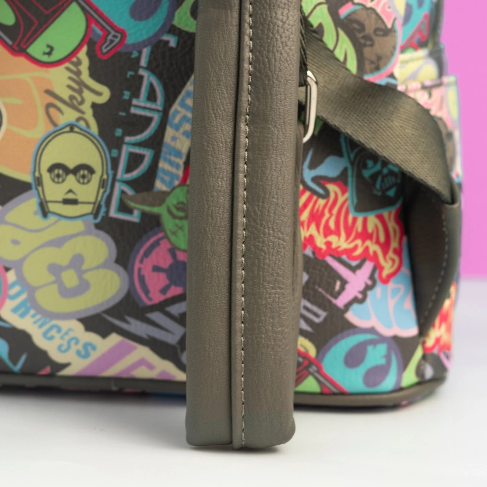 Loungefly x Star Wars Pastel Stickers Print Mini Backpack - Image 4