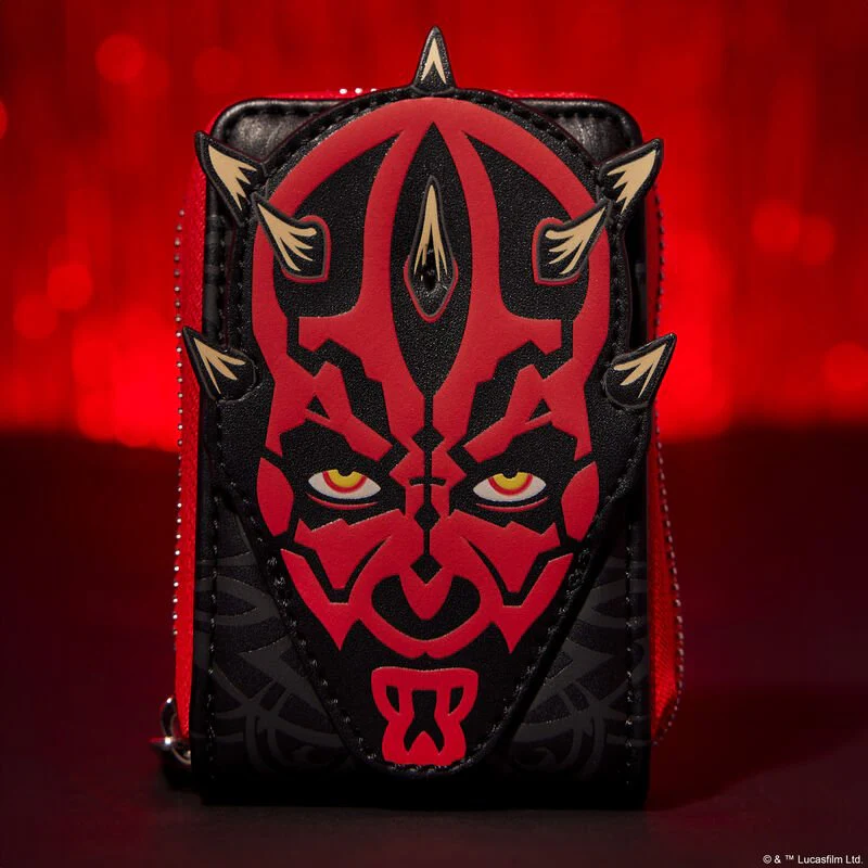 Loungefly x Star Wars Phantom Menace 25th Anniversary Darth Maul Accordion Wallet - Image 2
