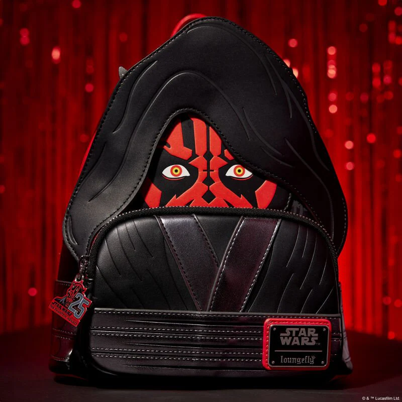 Loungefly x Star Wars Phantom Menace 25th Anniversary Darth Maul Cosplay Mini Backpack - Image 2