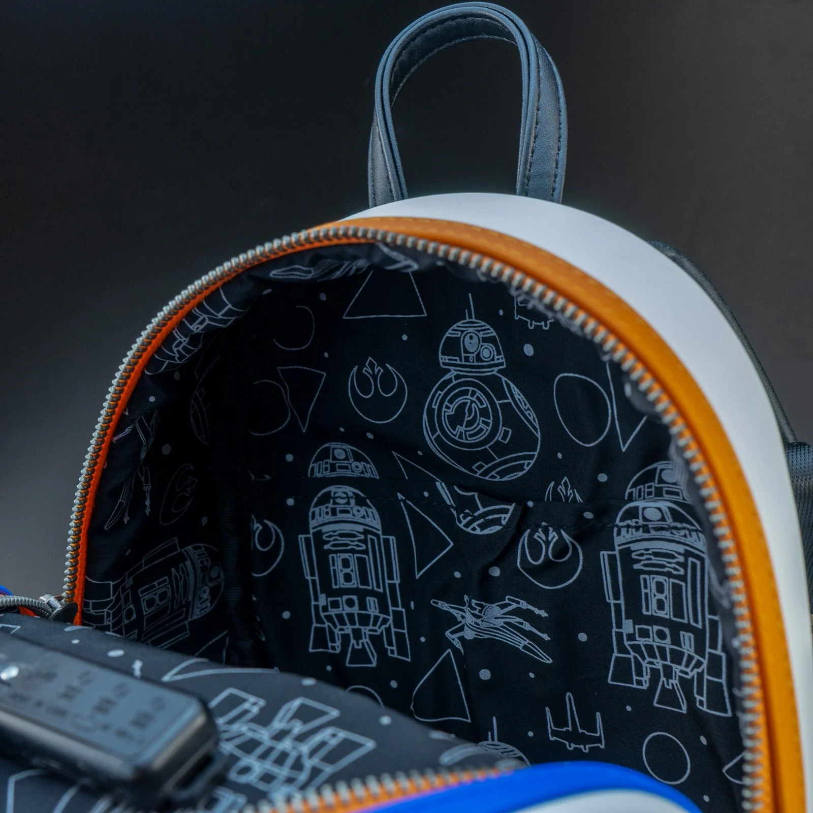 Loungefly x Star Wars R2-D2 and BB-8 Droids Light Up Mini Backpack - Image 5