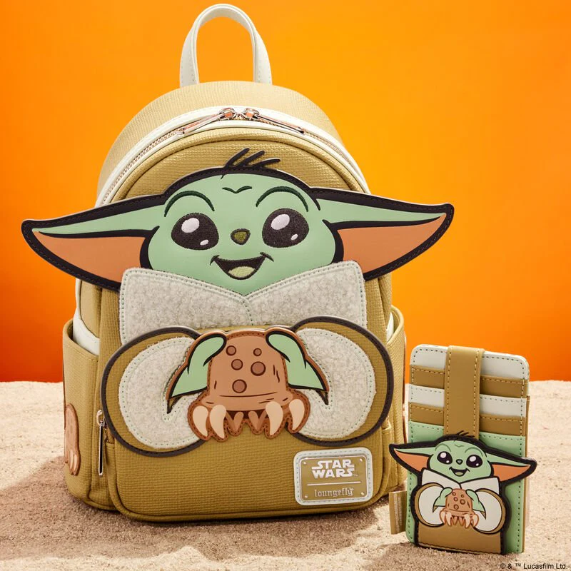 Loungefly x Star Wars The Mandalorian Grogu and Crabbies Cosplay Mini Backpack - Image 2