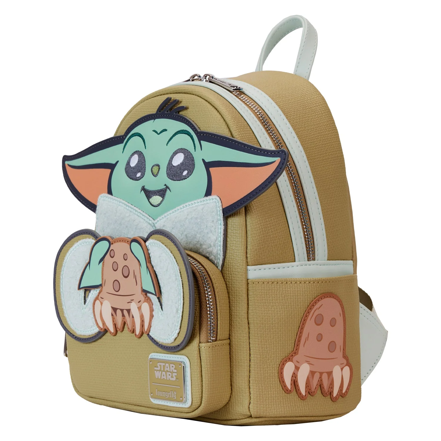 Loungefly x Star Wars The Mandalorian Grogu and Crabbies Cosplay Mini Backpack - Image 3