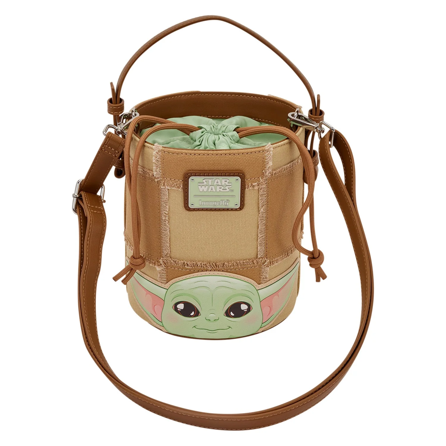 Loungefly x Star Wars The Mandalorian Grogu & Anzellan Crossbody Bag - Image 3