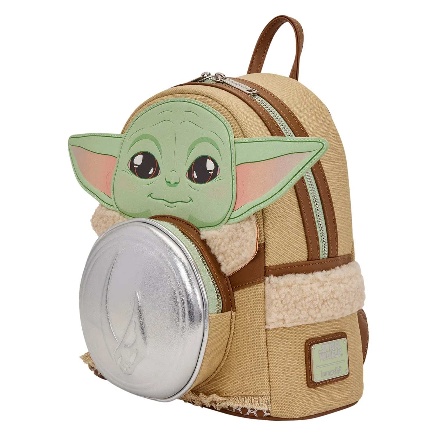 Loungefly x Star Wars The Mandalorian Grogu & Anzellan Mini Backpack - Image 3