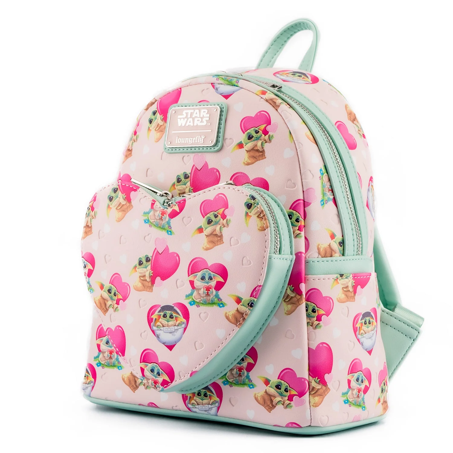 Loungefly x Star Wars The Mandalorian Grogu Valentines Mini Backpack - Image 3