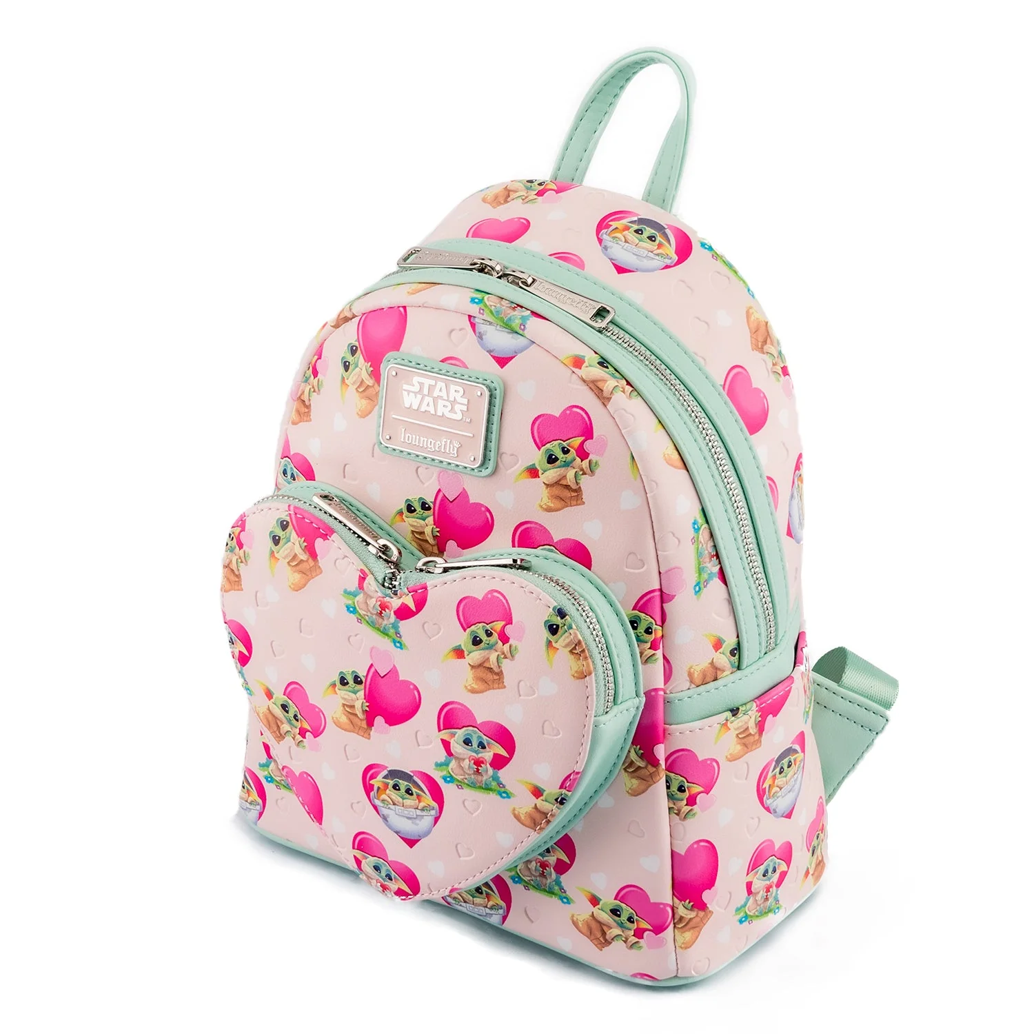 Loungefly x Star Wars The Mandalorian Grogu Valentines Mini Backpack - Image 4