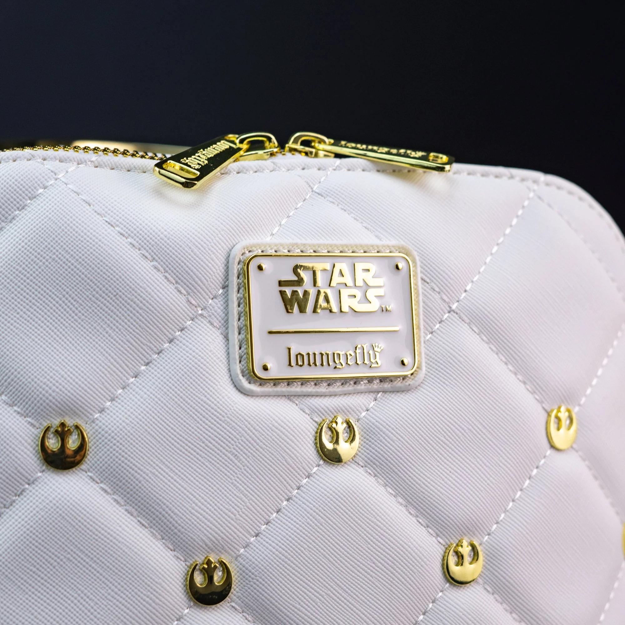 Loungefly x Star Wars White Gold Rebel Hardware Mini Backpack - Image 2