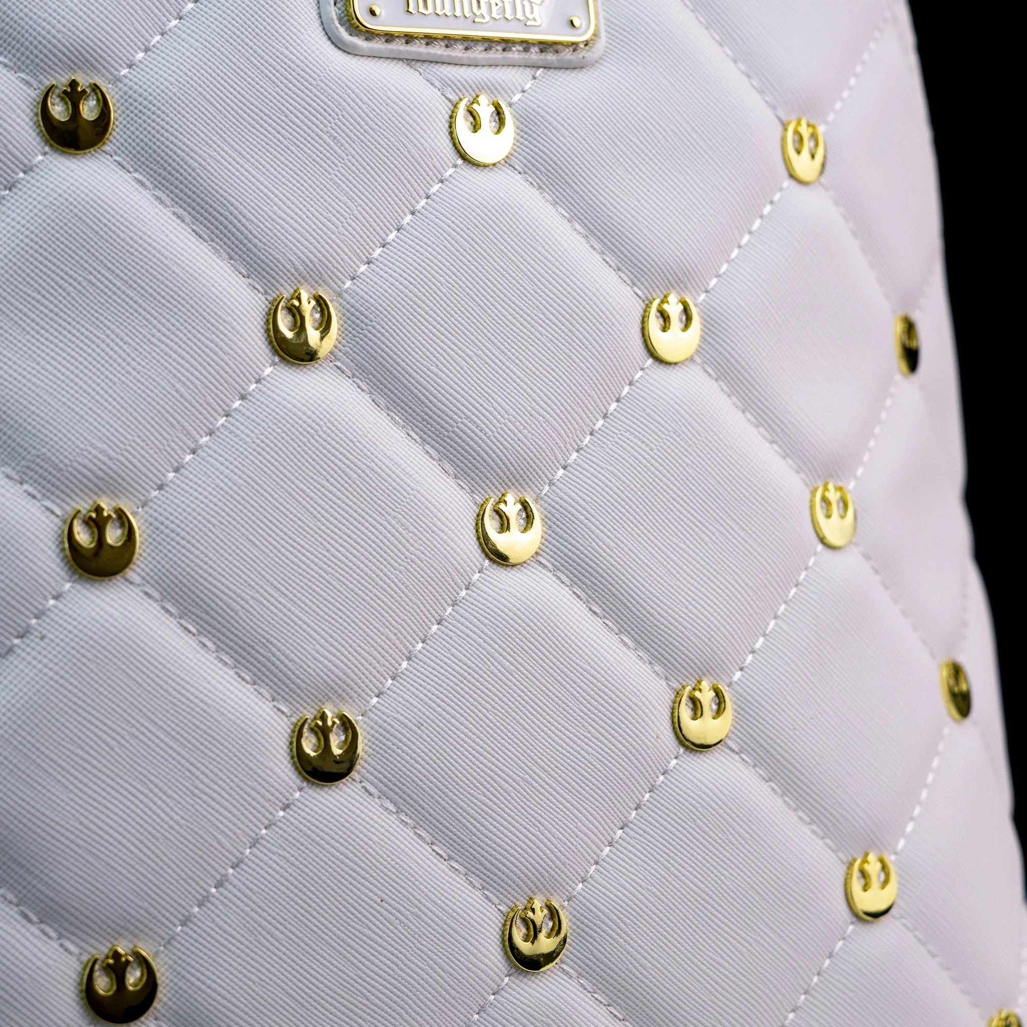 Loungefly x Star Wars White Gold Rebel Hardware Mini Backpack - Image 4