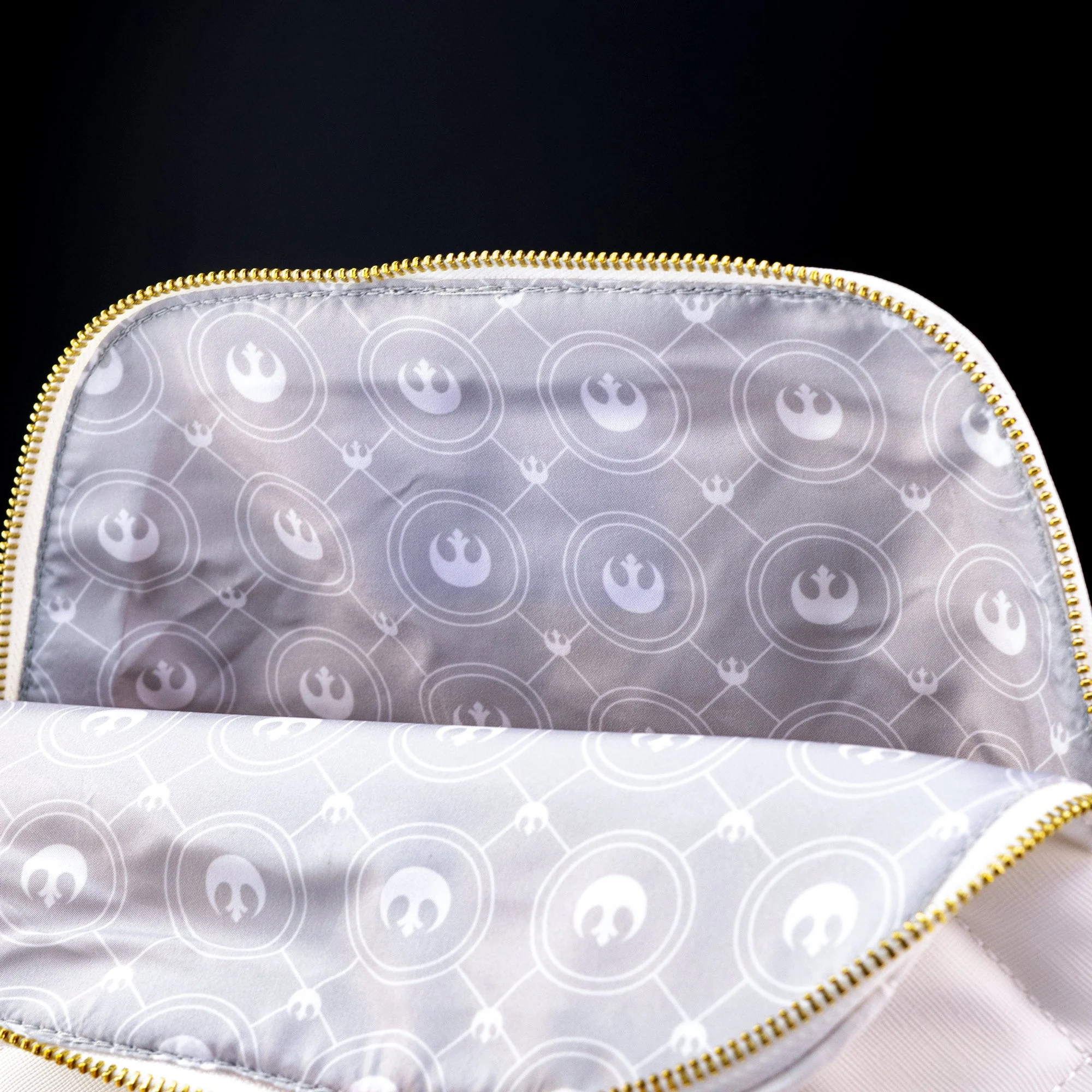 Loungefly x Star Wars White Gold Rebel Hardware Mini Backpack - Image 6