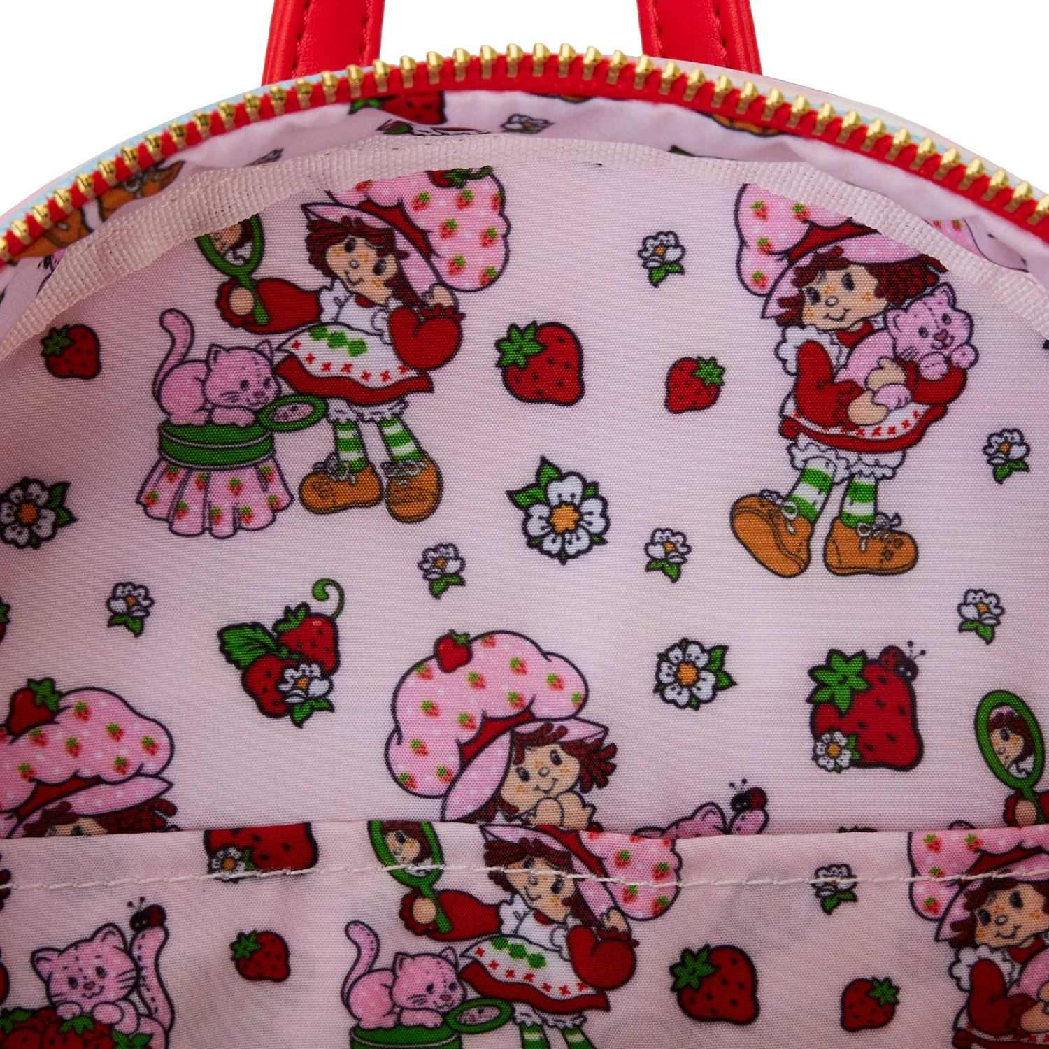 Loungefly x Strawberry Shortcake Denim Pocket Mini Backpack - Image 6