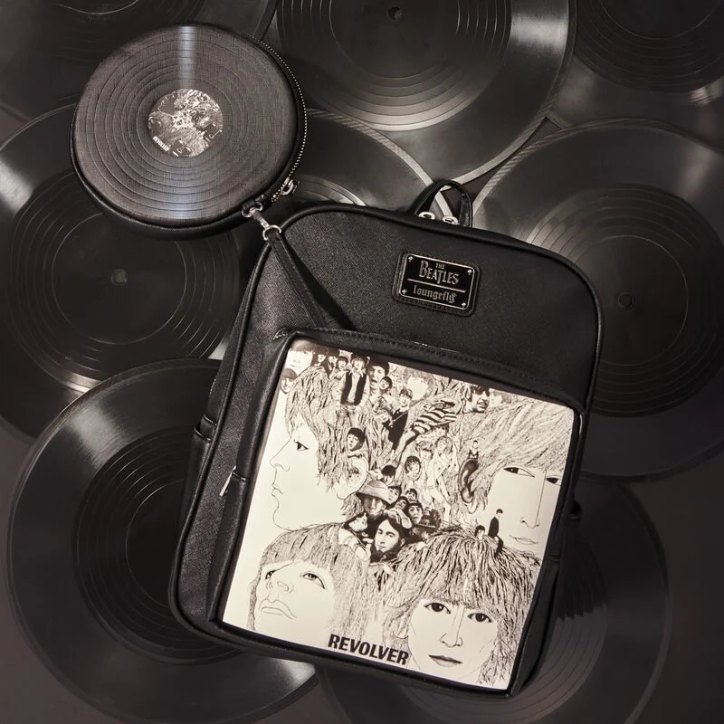 Loungefly x The Beatles Revolver Album with Record Pouch Mini Backpack - Image 2