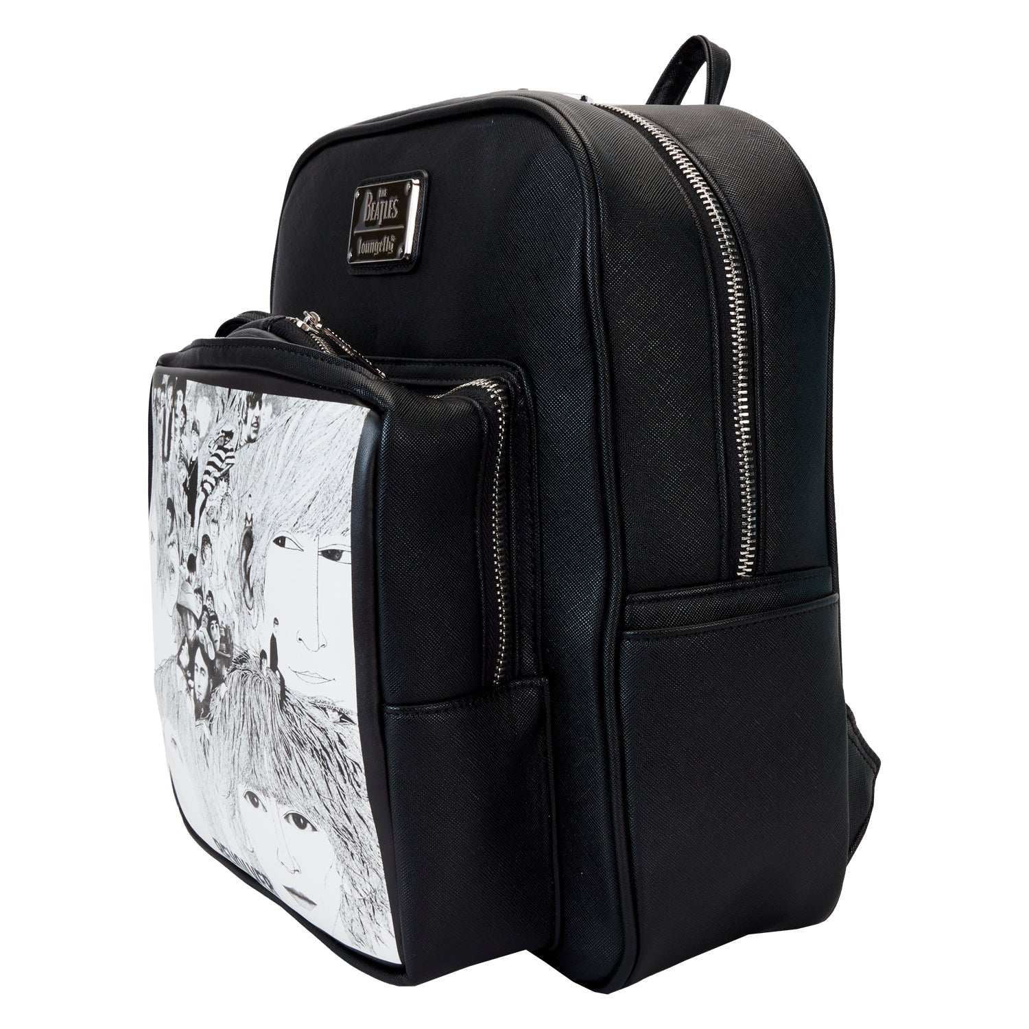 Loungefly x The Beatles Revolver Album with Record Pouch Mini Backpack - Image 4