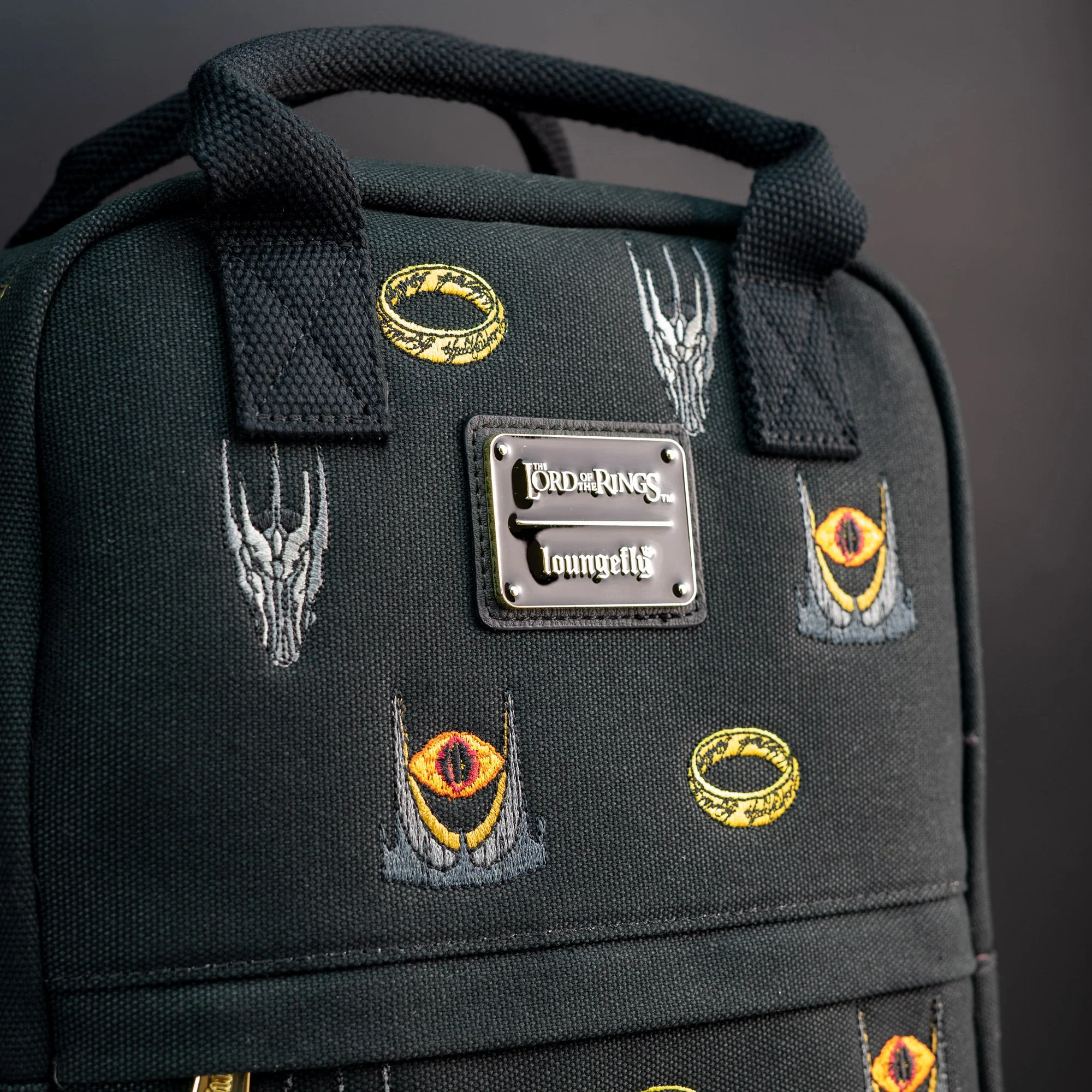 Loungefly x The Lord of the Rings Sauron Canvas Backpack - Image 4