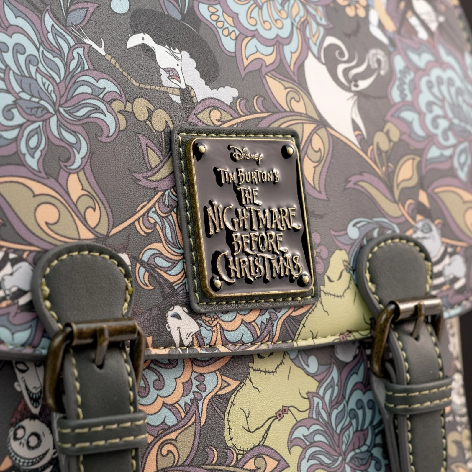 Loungefly x The Nightmare Before Christmas Floral Character Print Mini Backpack - Image 3