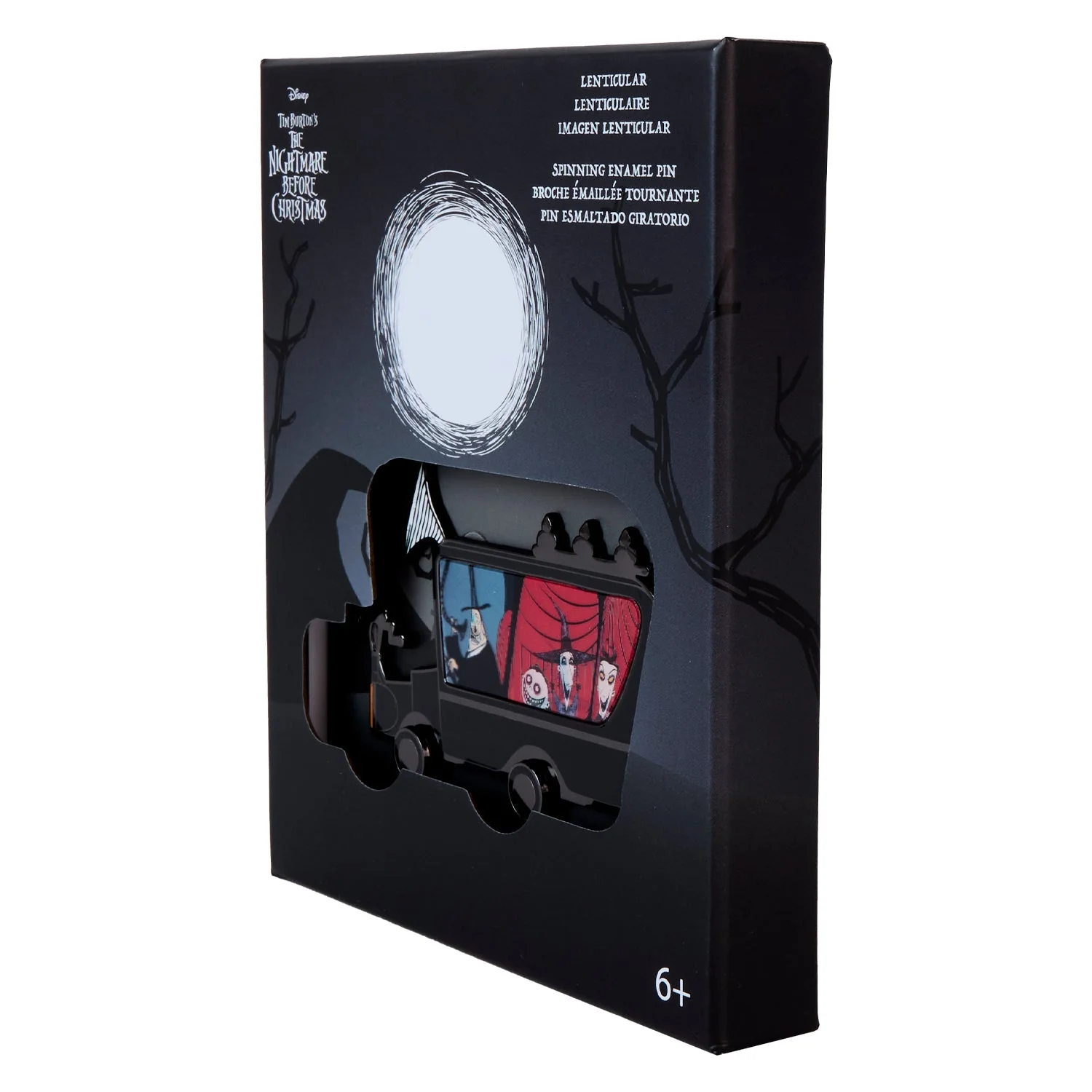 Loungefly x The Nightmare Before Christmas Halloween Party Lenticular 3" Collector Box Pin - Image 2
