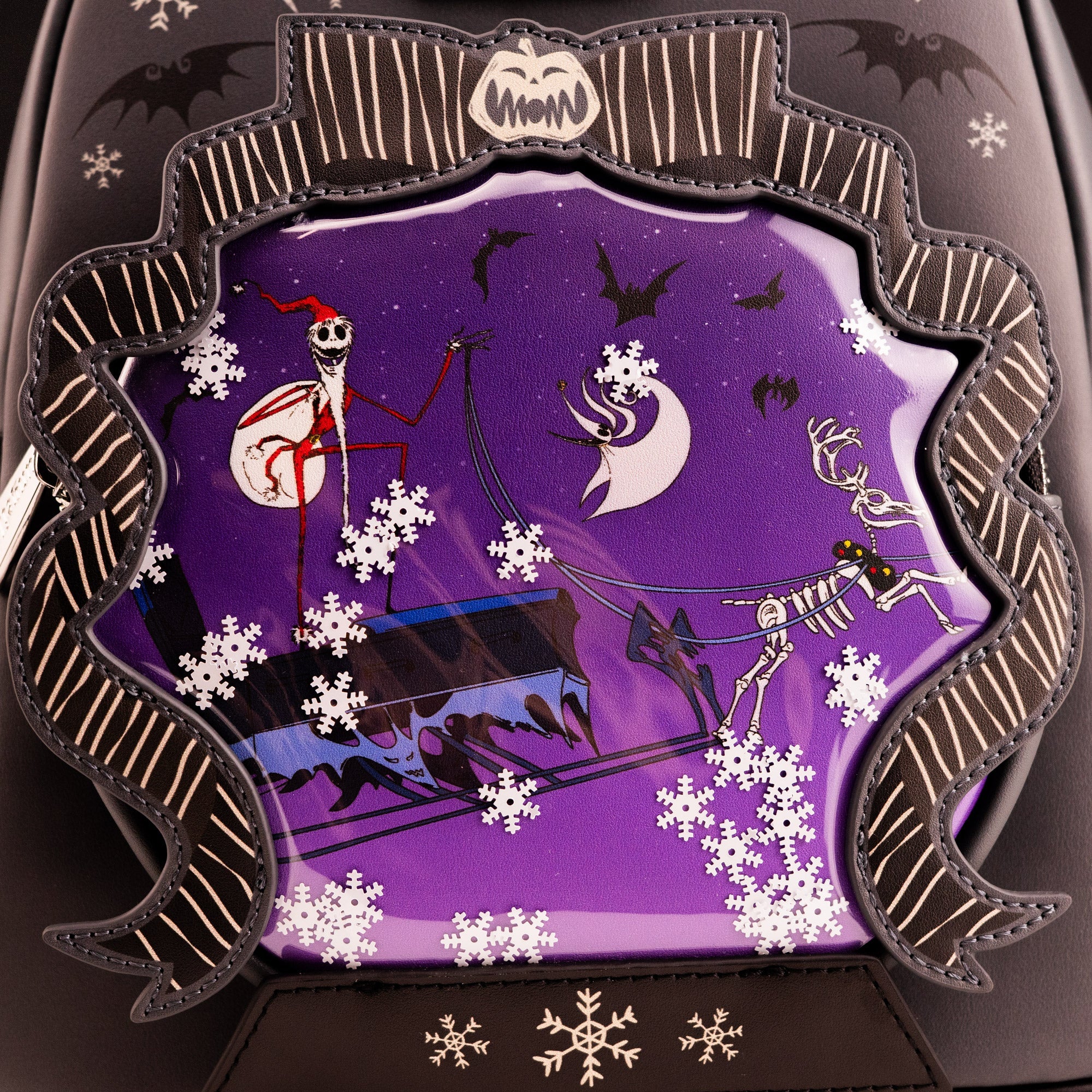 Loungefly x The Nightmare Before Christmas Jack and Zero Sleigh Ride Mini Backpack - Image 3