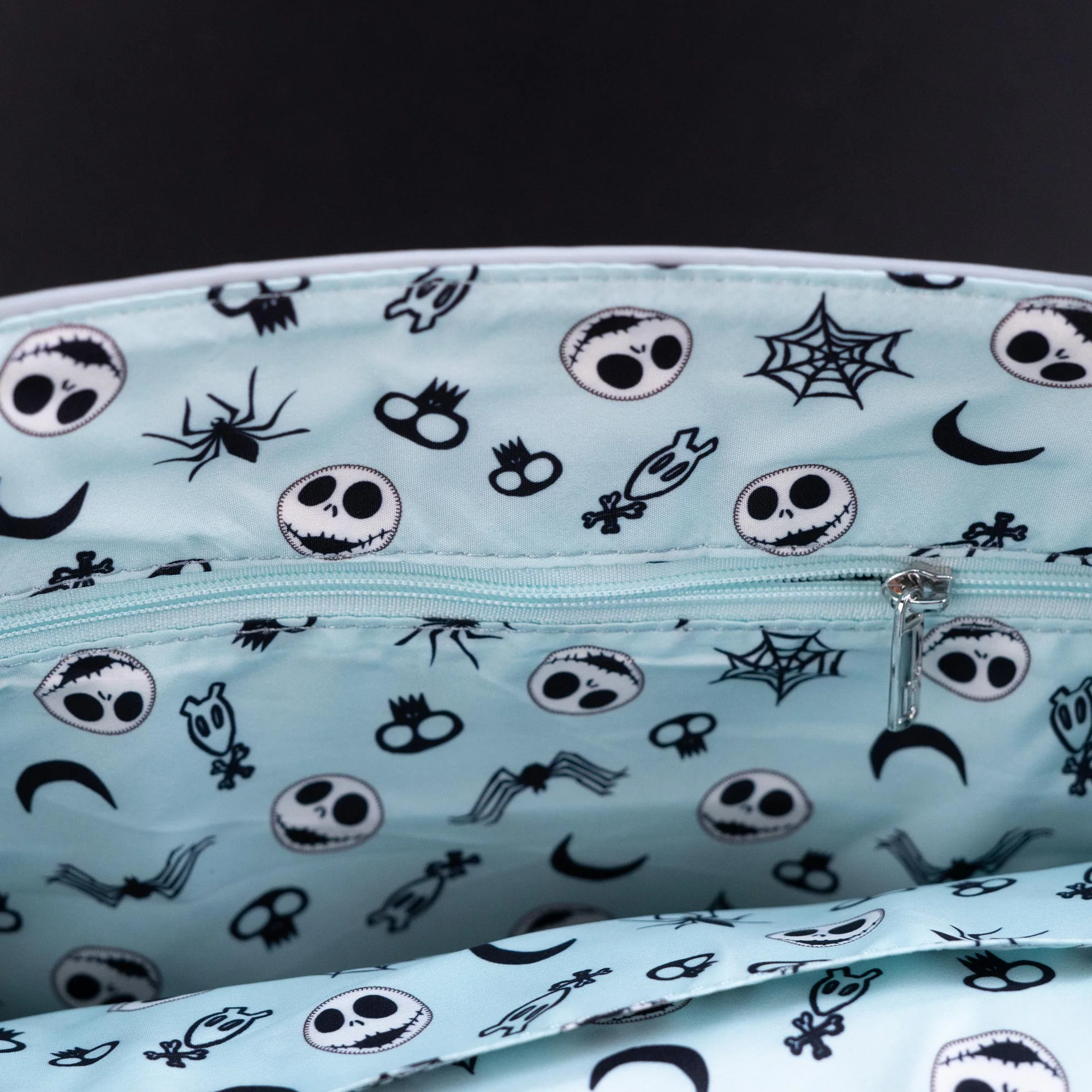 Loungefly x The Nightmare Before Christmas Jack, Sally and Zero Sequin Crossbody Tote Bag - Image 6