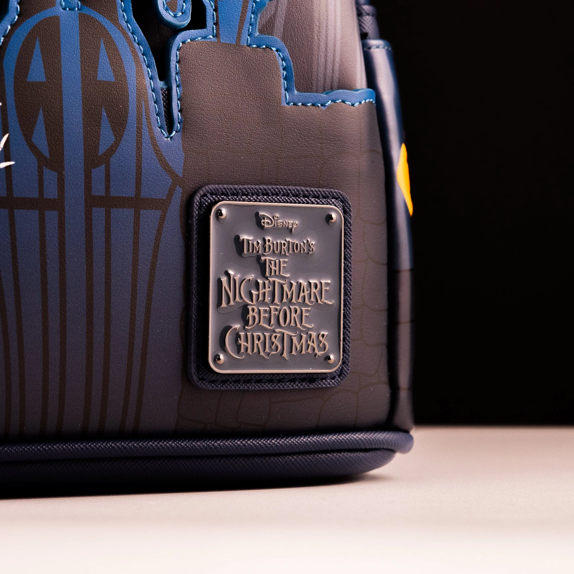 Loungefly x The Nightmare Before Christmas Santa Jack Graveyard Scene GITD Mini Backpack - Image 3