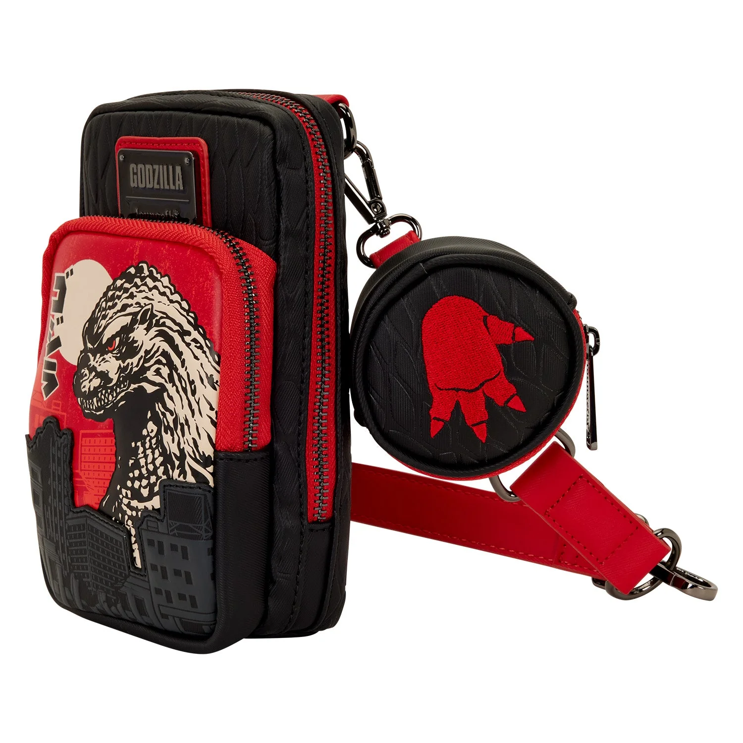 Loungefly x Godzilla Cellphone Crossbody Bag with Coin Bag - Image 3
