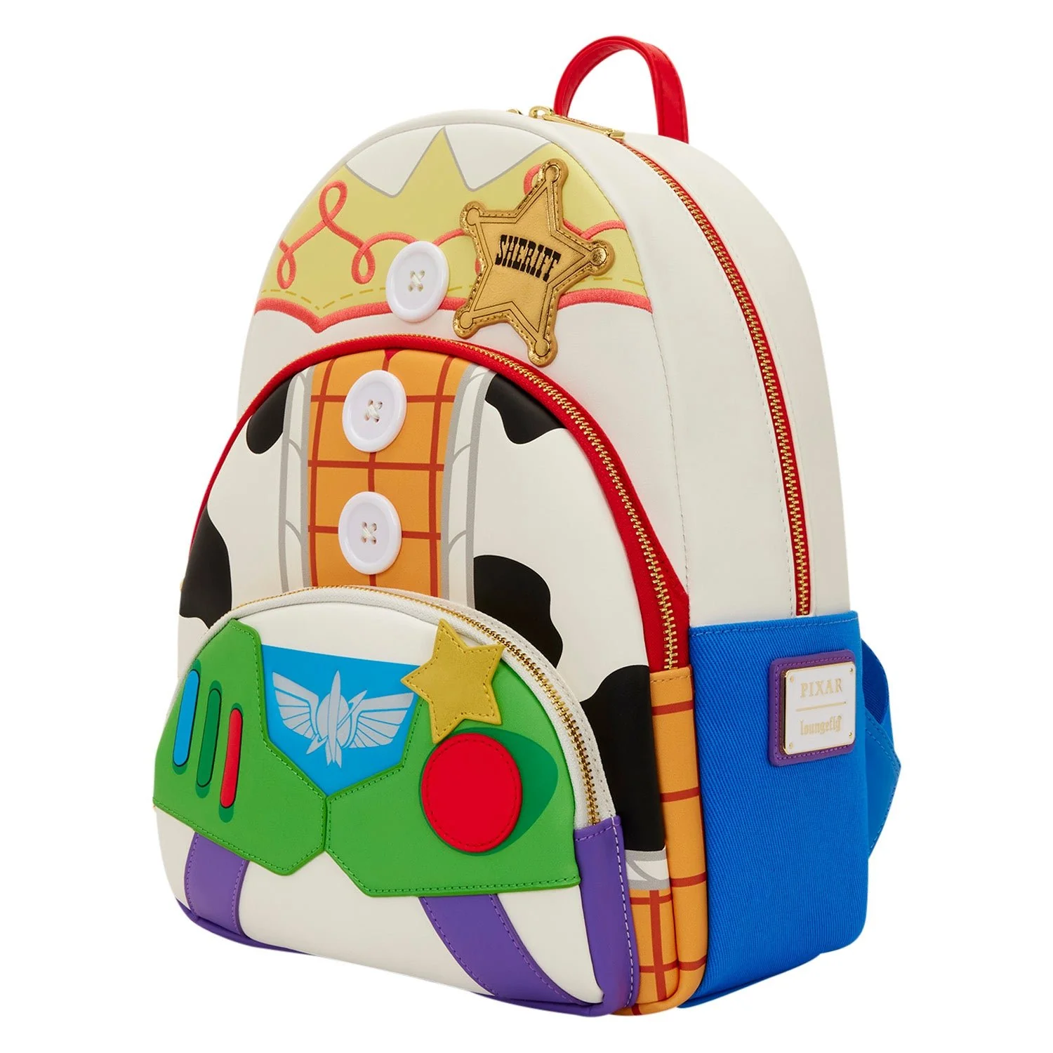 Loungefly x Toy Story 5 Triple Pocket Mid-Size Backpack - Image 4