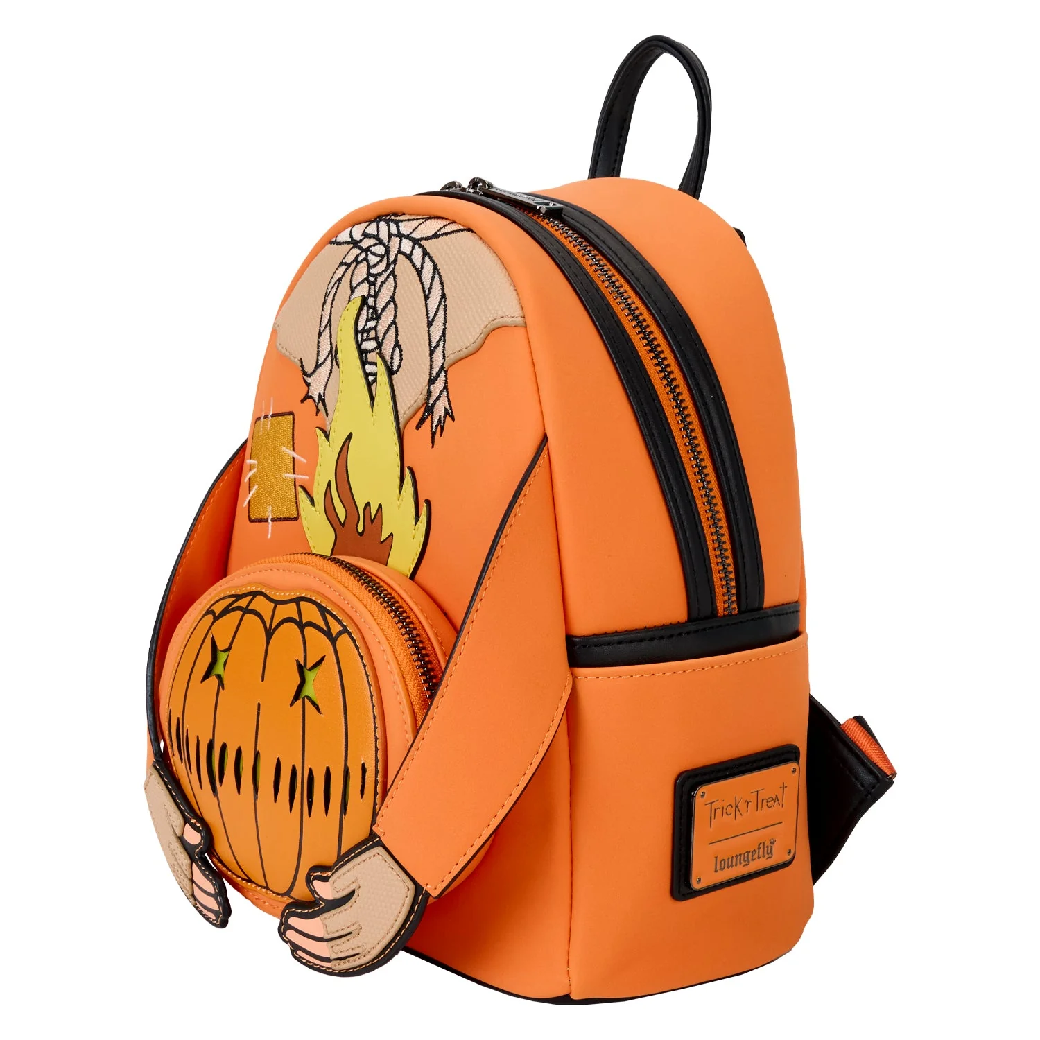 Loungefly x Trick 'r Treat Flaming Head Sam Mini Backpack - Image 3