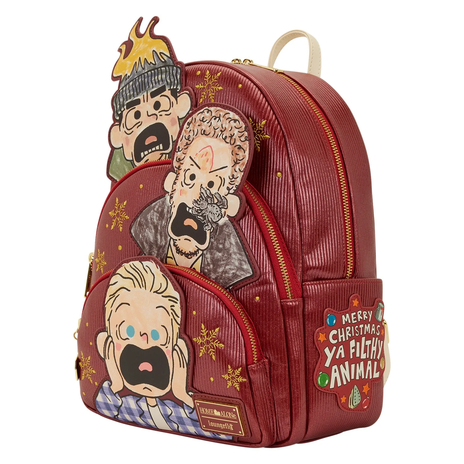 Loungefly x Home Alone Triple Pocket Mid-Size Backpack - Image 2