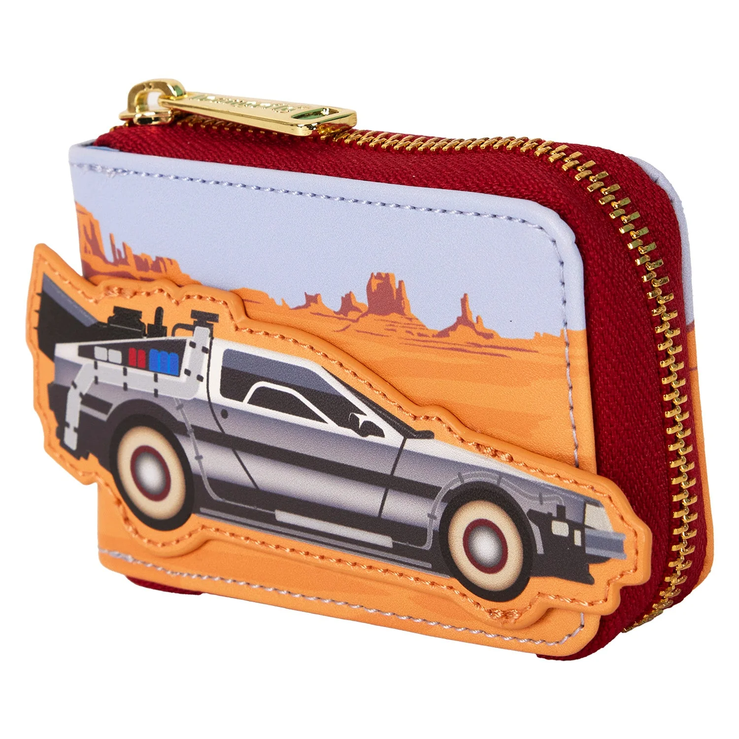 Loungefly x Universal Back to the Future 40th Anniversary DeLorean Accordion Wallet - Image 2