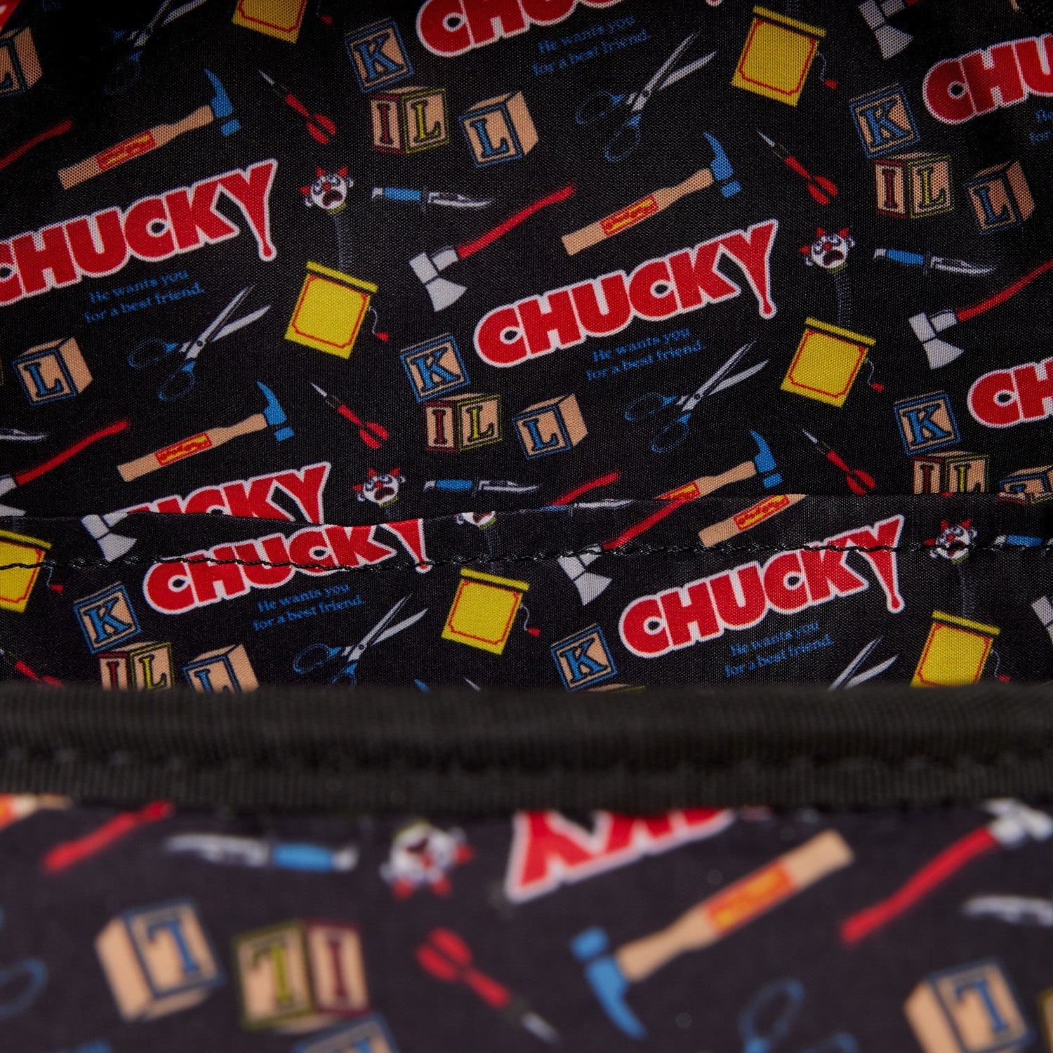 Loungefly x Universal Chucky Pop Up Mini Backpack - Image 6