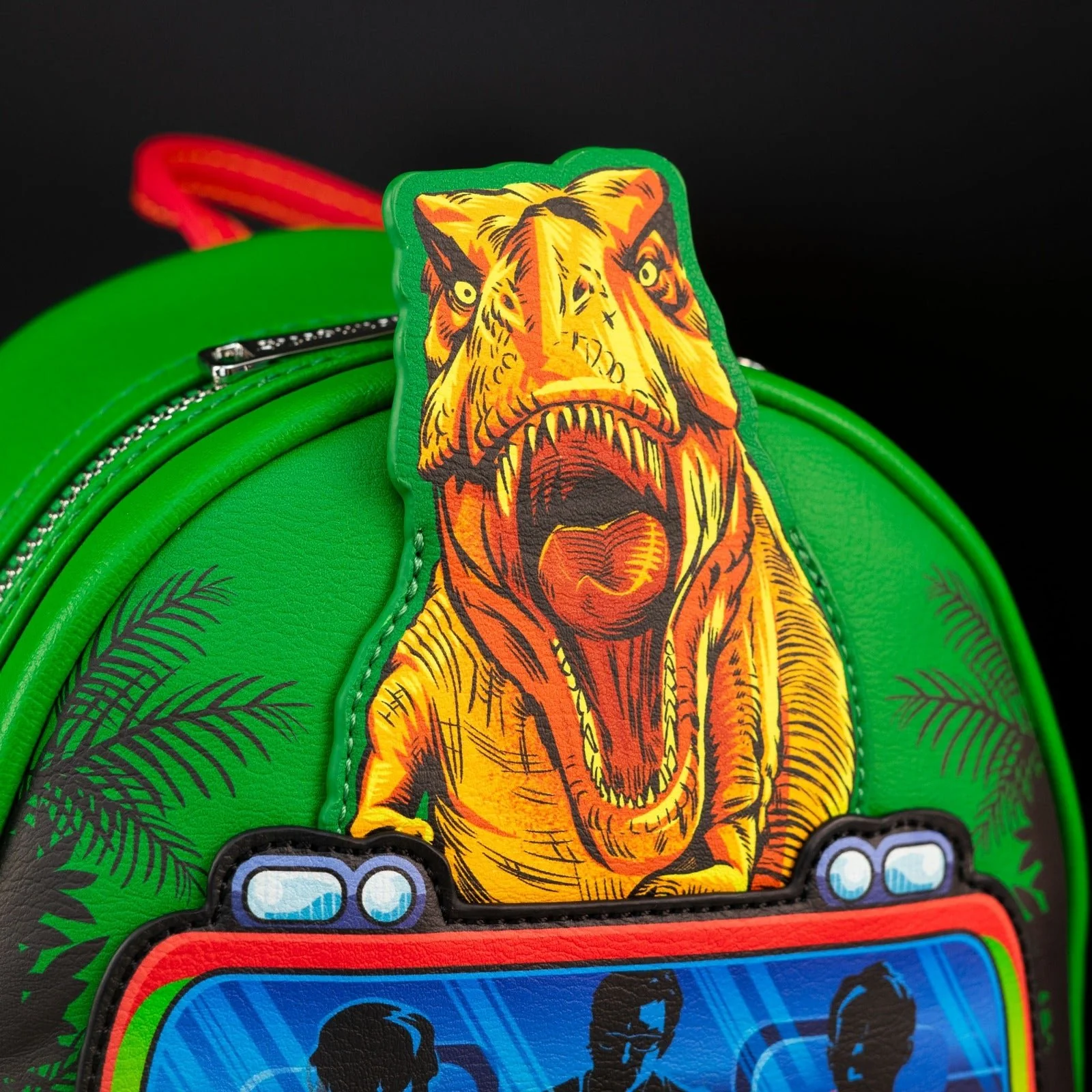 Loungefly x Universal Jurassic Park T-Rex Vehicle Escape Light Up Mini Backpack - Image 4