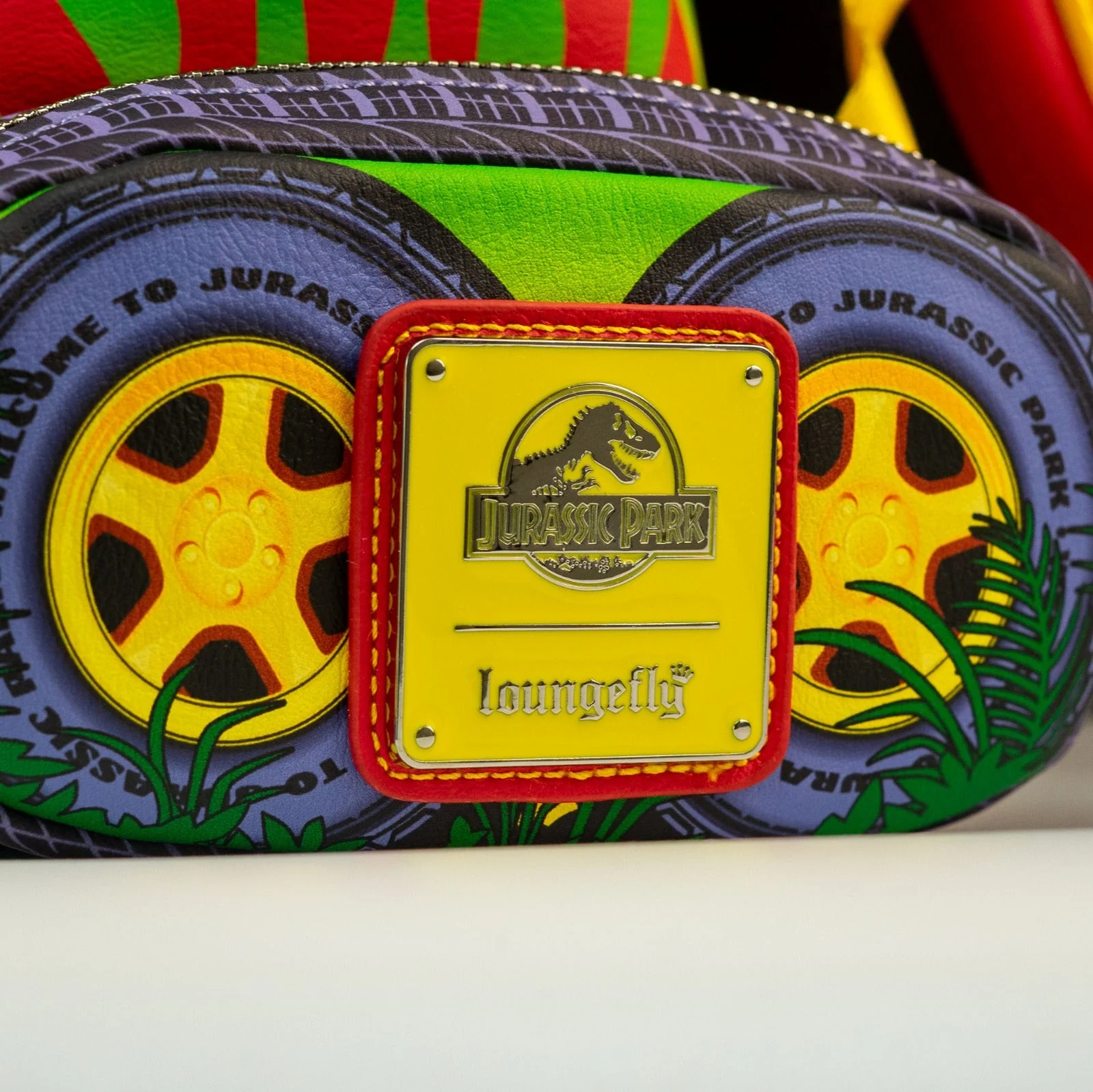 Loungefly x Universal Jurassic Park T-Rex Vehicle Escape Light Up Mini Backpack - Image 8
