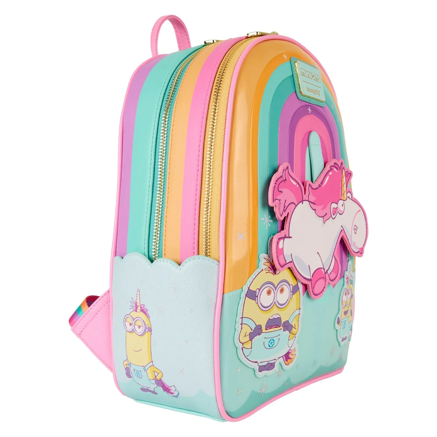 Loungefly x Universal Minions Fluffy the Unicorn Mini Backpack - Image 3