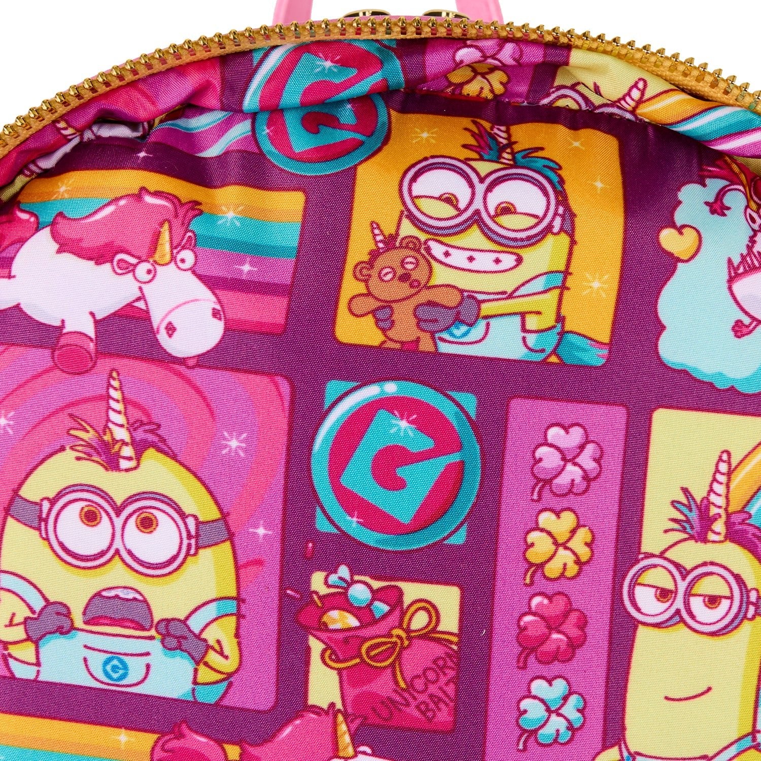 Loungefly x Universal Minions Fluffy the Unicorn Mini Backpack - Image 6