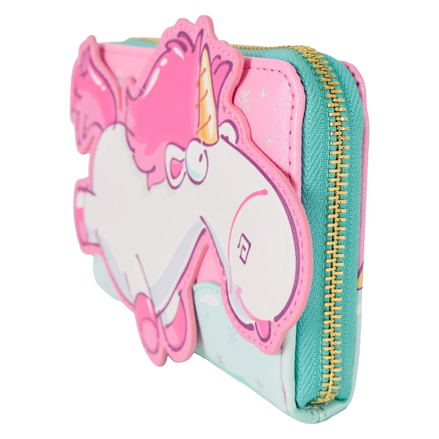 Loungefly x Universal Minions Fluffy The Unicorn Zip Around Wallet - Image 2