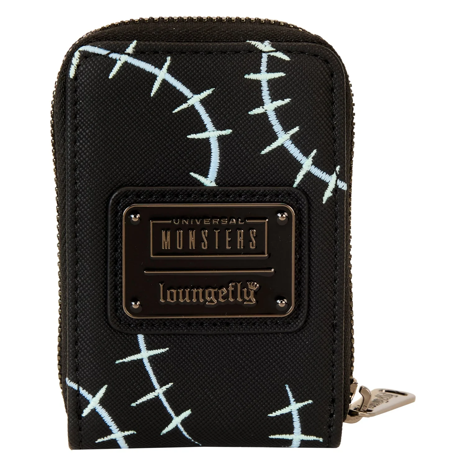 Loungefly x Universal Monsters Bride Of Frankenstein Neon Mask Zip Around Wallet - Image 4