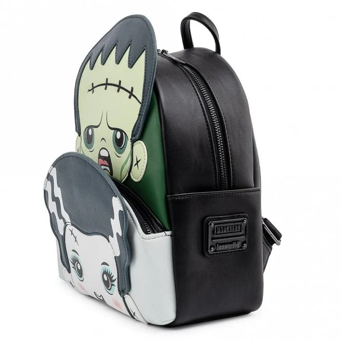 Loungefly x Universal Monsters Frankie and Bride Mini Backpack - Image 2